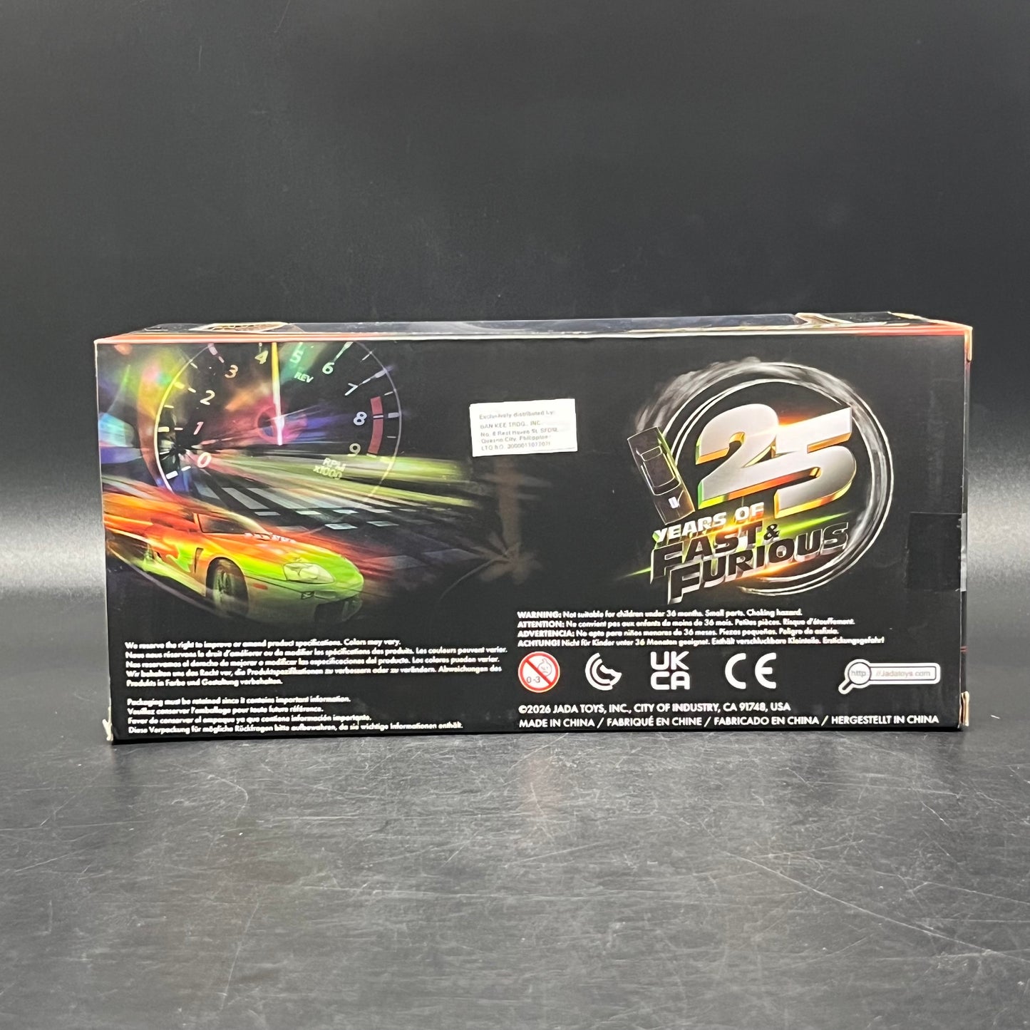 (IN STOCK) 97212 JADA Toys 1:24 Scale Fast & Furious Brian's Nissan GT-R (RS35) Diecast Vehicle (25th Anniversary Release)