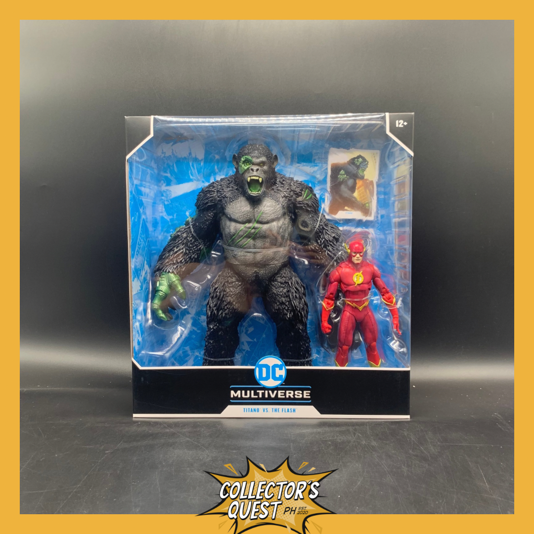 (IN STOCK) DC Multiverse The Flash vs Titano Action Figure 2 Pack