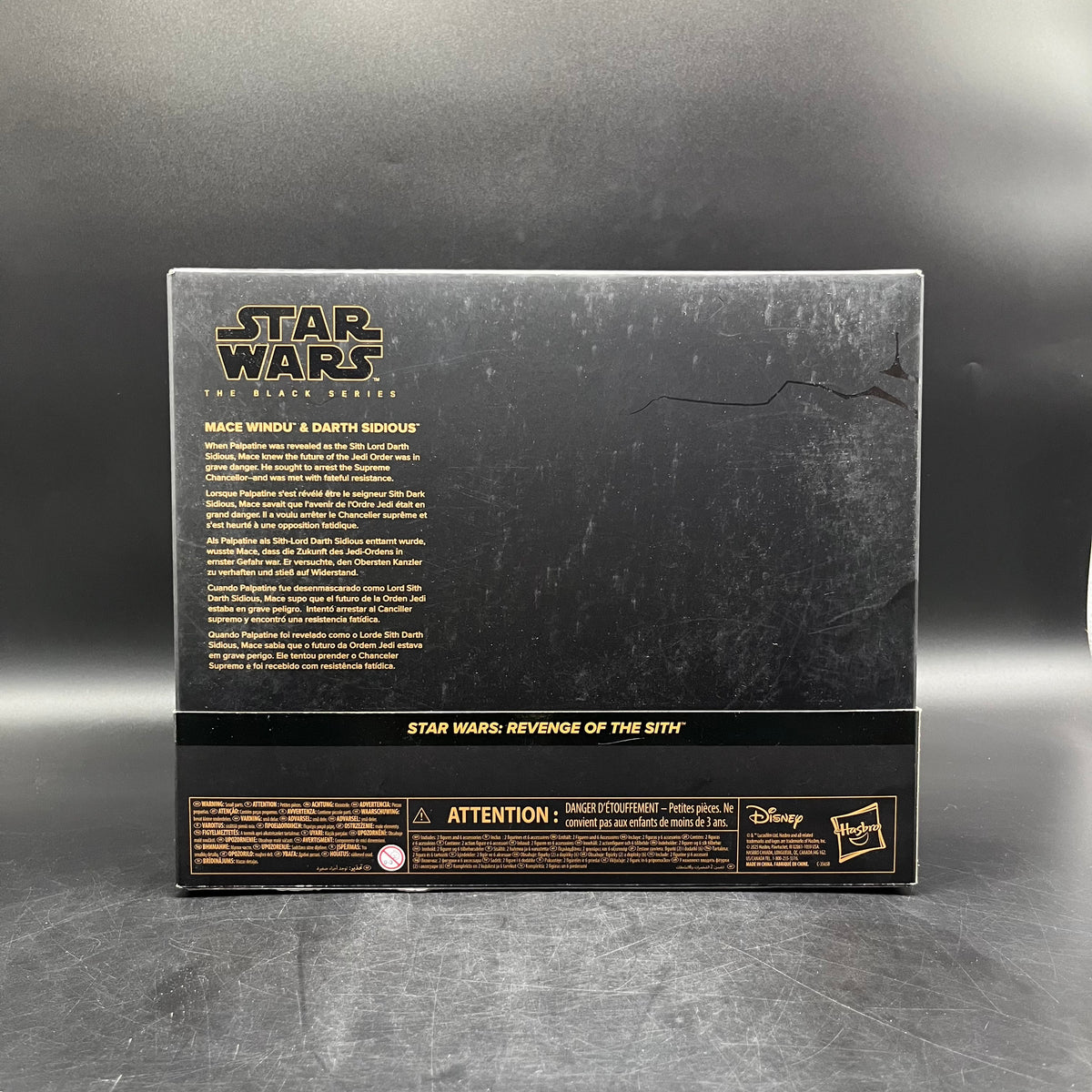 (IN STOCK) Star Wars The Black Series Revenge of the Sith Mace Windu vs Darth Sidious Action Figure