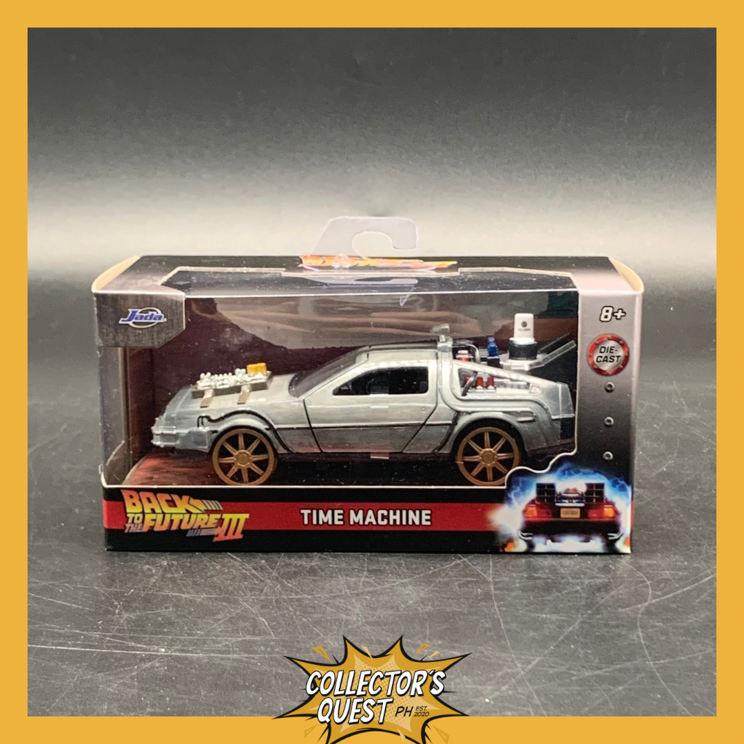 (IN STOCK) 34786 Jada Toys 1:32 Scale Back to the Future 3 Time Machine Railroad Wheels Diecast Vehicle