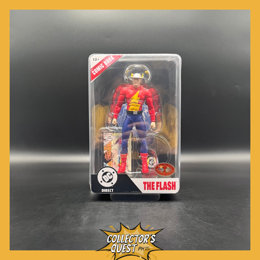 (IN STOCK) DC Direct 7IN Figure With Comic - WV11 - Flash 123 - Jay Garrick Flash (CHASE) Action Figure