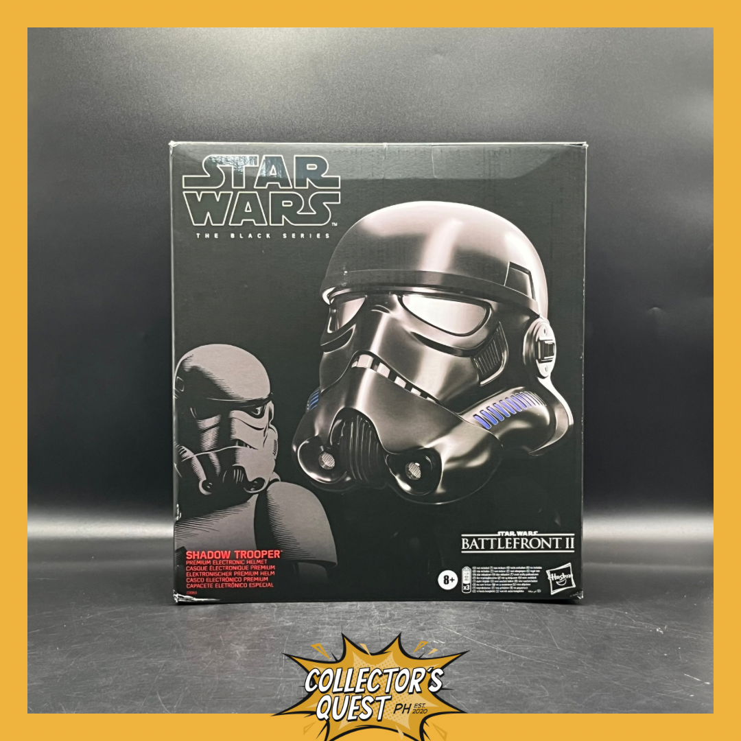 (IN STOCK) Star Wars The Black Series Shadow Trooper Premium Roleplay Electronic Helmet