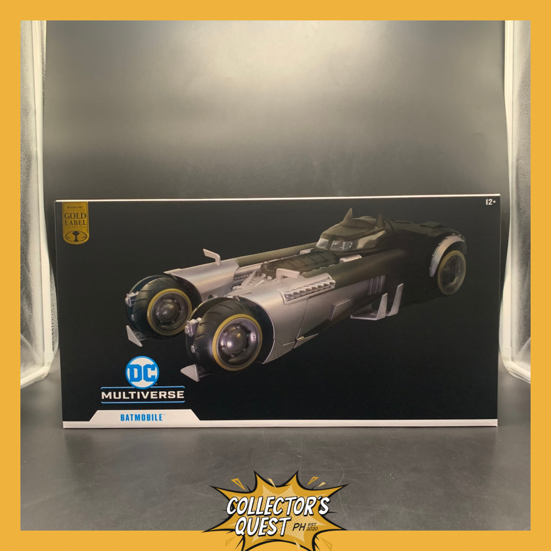 (IN STOCK) Mcfarlane DC Multiverse Batman The White Knight Batmobile (Gold Label) Vehicle