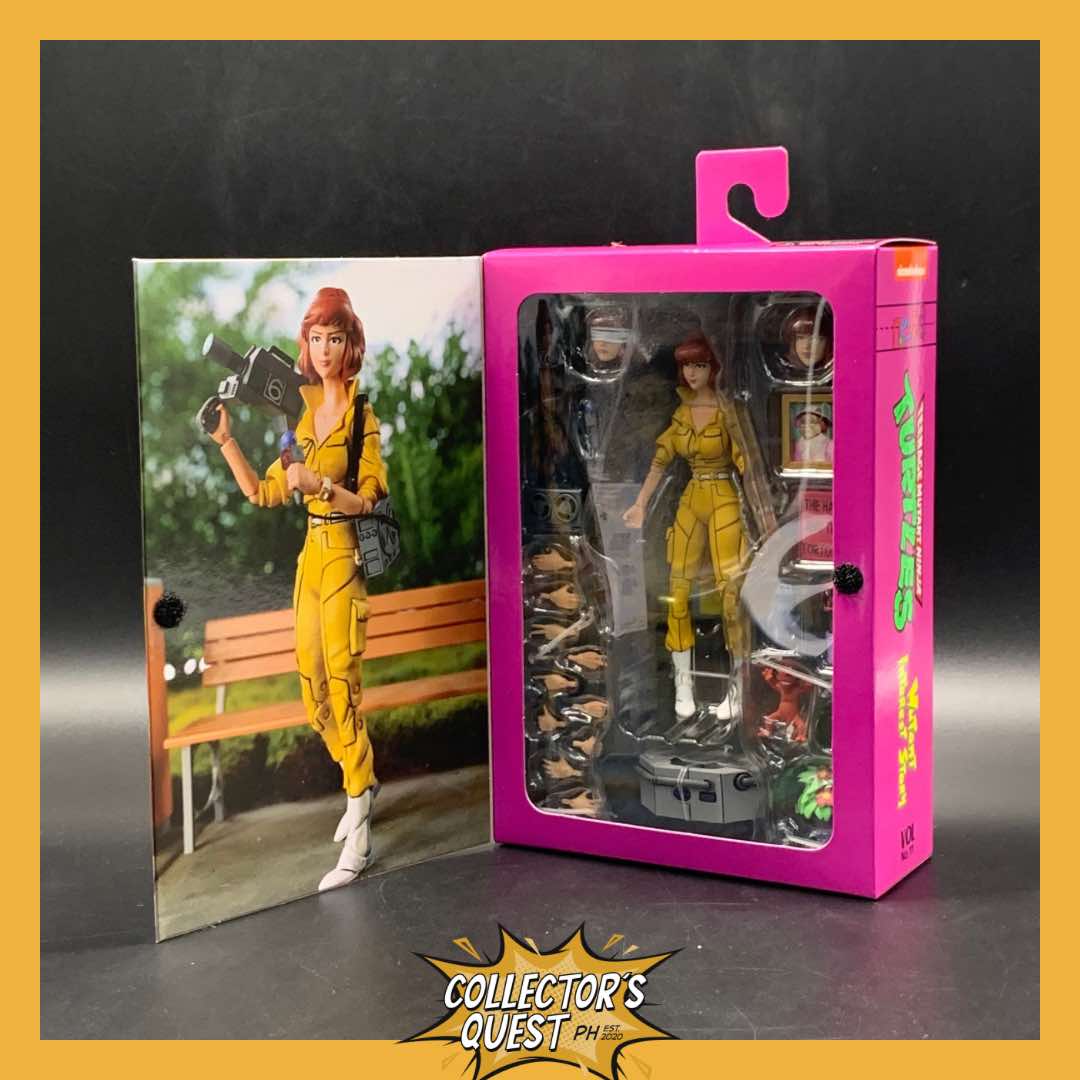 (IN STOCK) NECA TMNT Teenage Mutant Ninja Turtles Cartoon April O Neil Action Figure