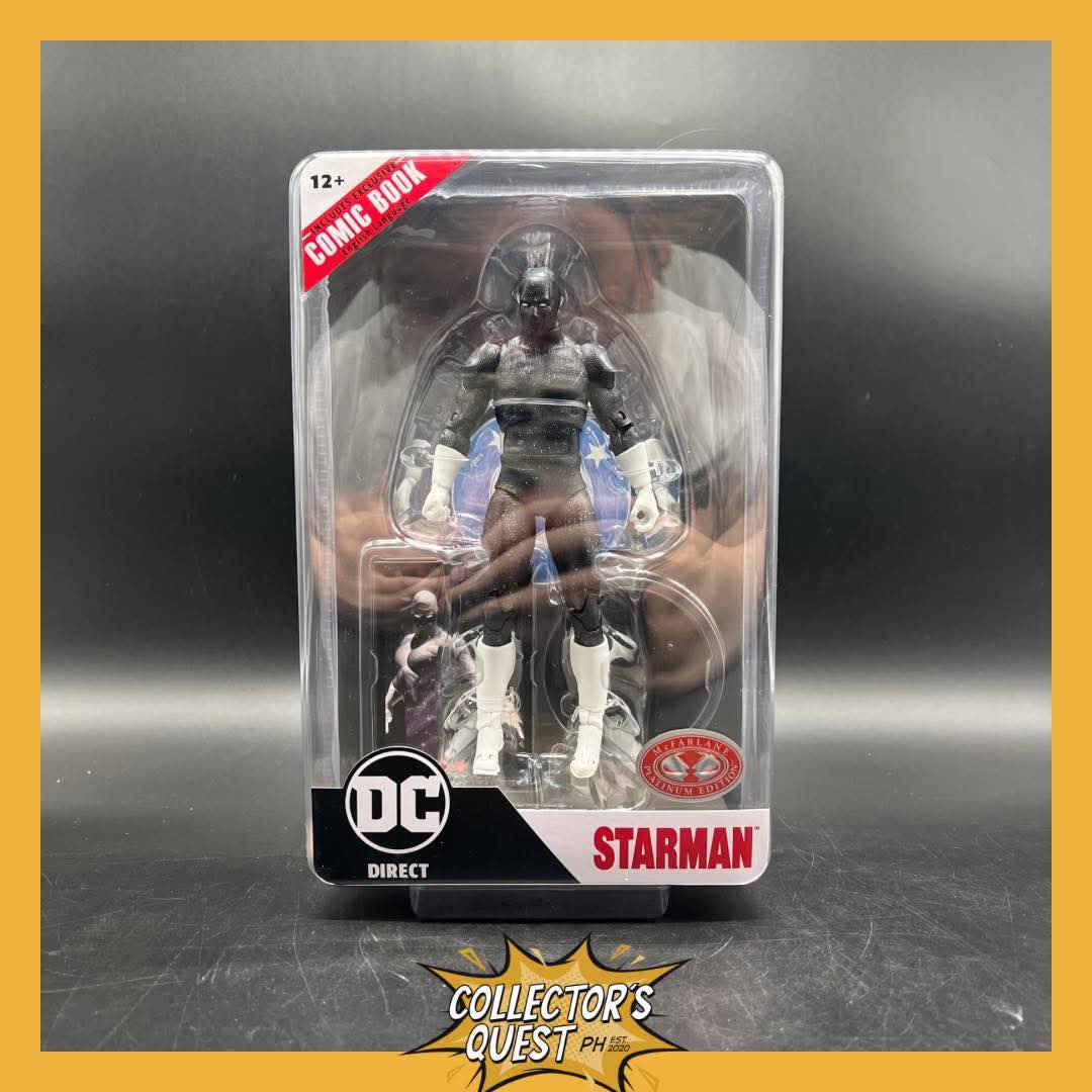(IN STOCK) Mcfarlane DC Direct 7in Figure with Comic WV8- Starman (Kingdom Come)(Platinum) Action Figure