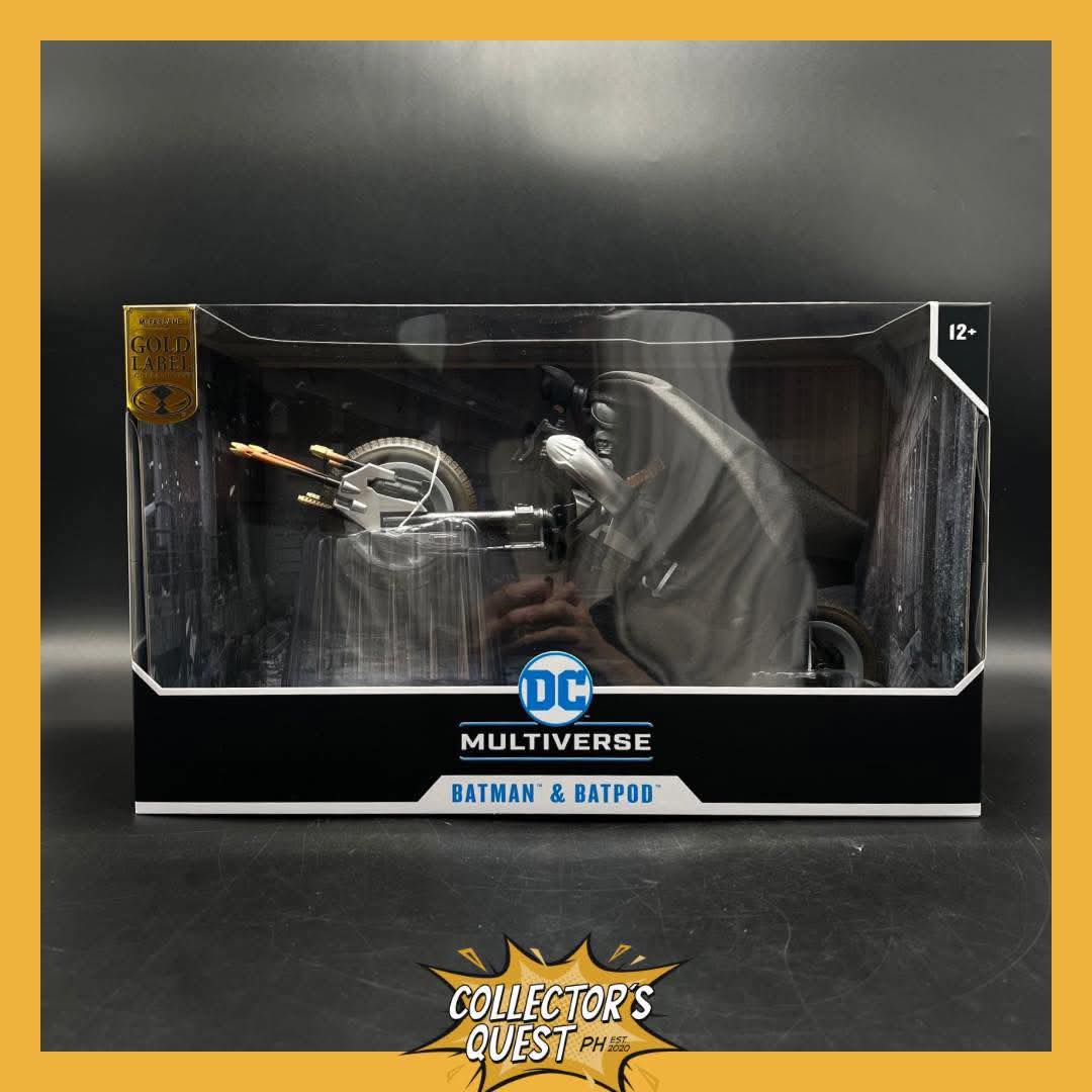 (IN STOCK) DC Multiverse Vehicles - Batpod with Batman (The Dark Knight)