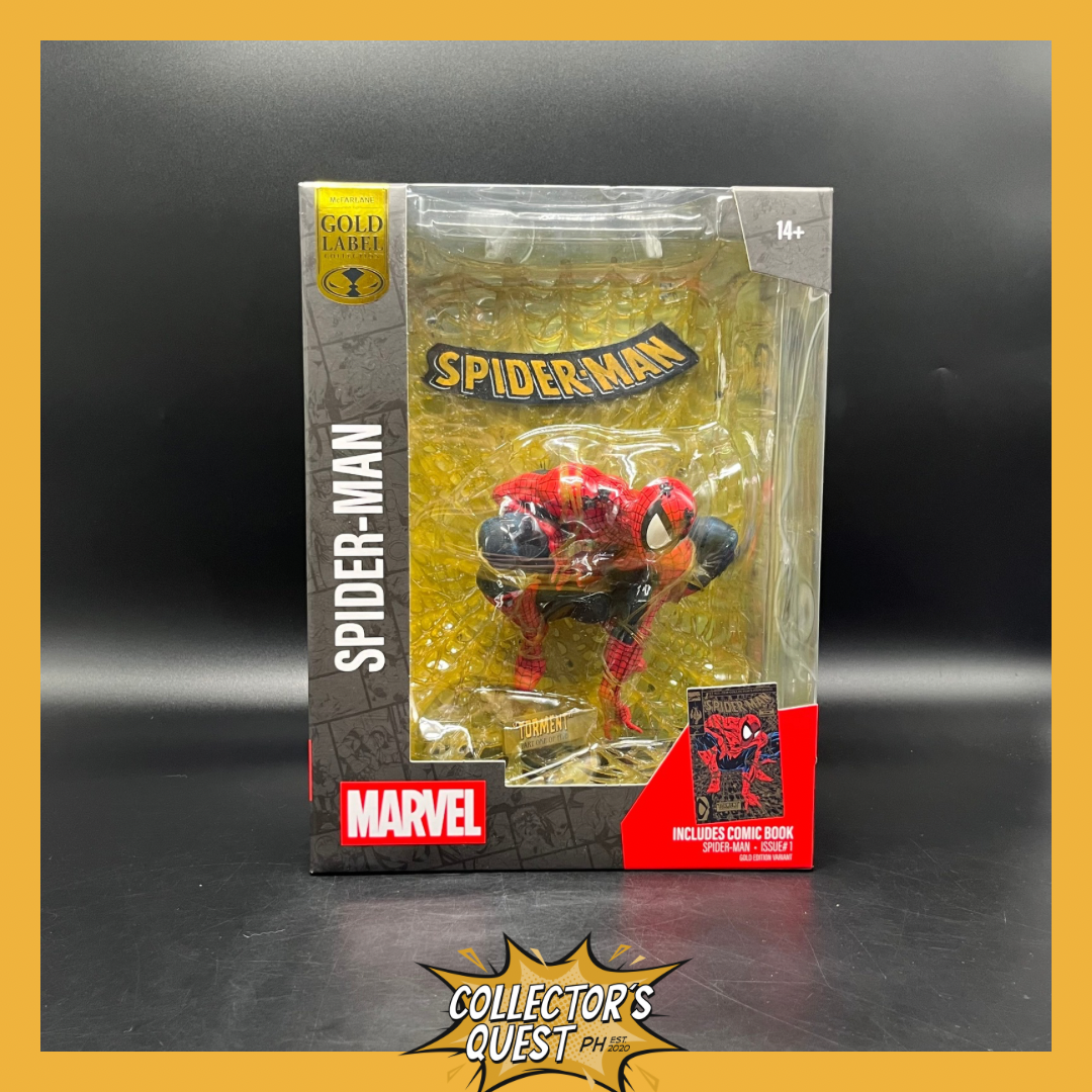 (IN STOCK) Mcfarlane Toys Marvel Collection Spiderman #1 Black & Gold D23 Exclusive Edition 1/6 Scale Statue
