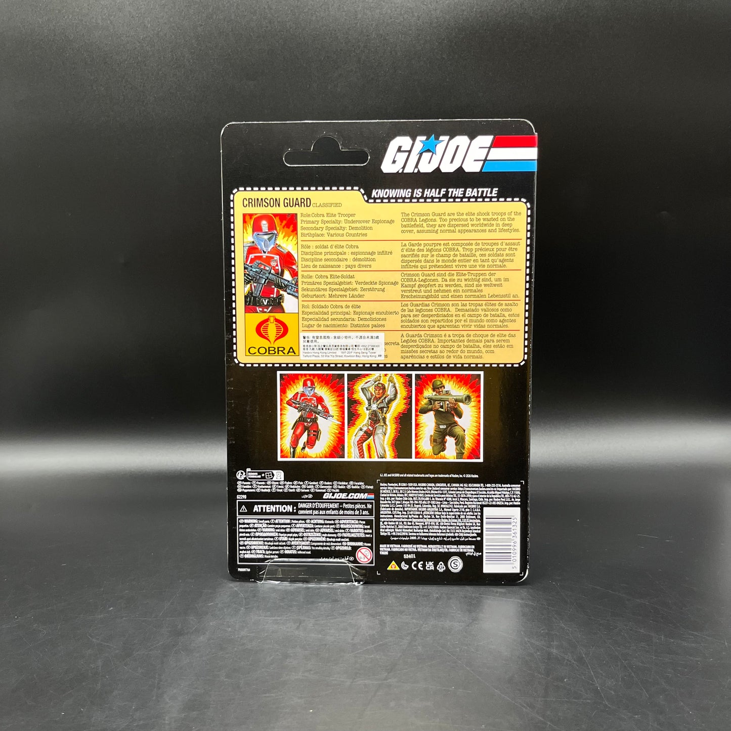 (IN STOCK) G.I. Joe Classified Series Retro Cardback Crimson Guard (Female) Action Figure