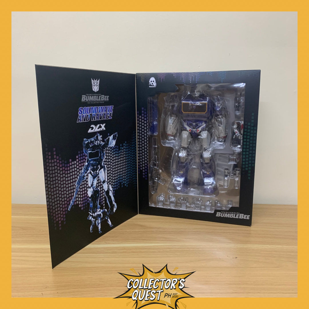(IN STOCK) Threezero Transformers DLX Soundwave & Ravage Figure