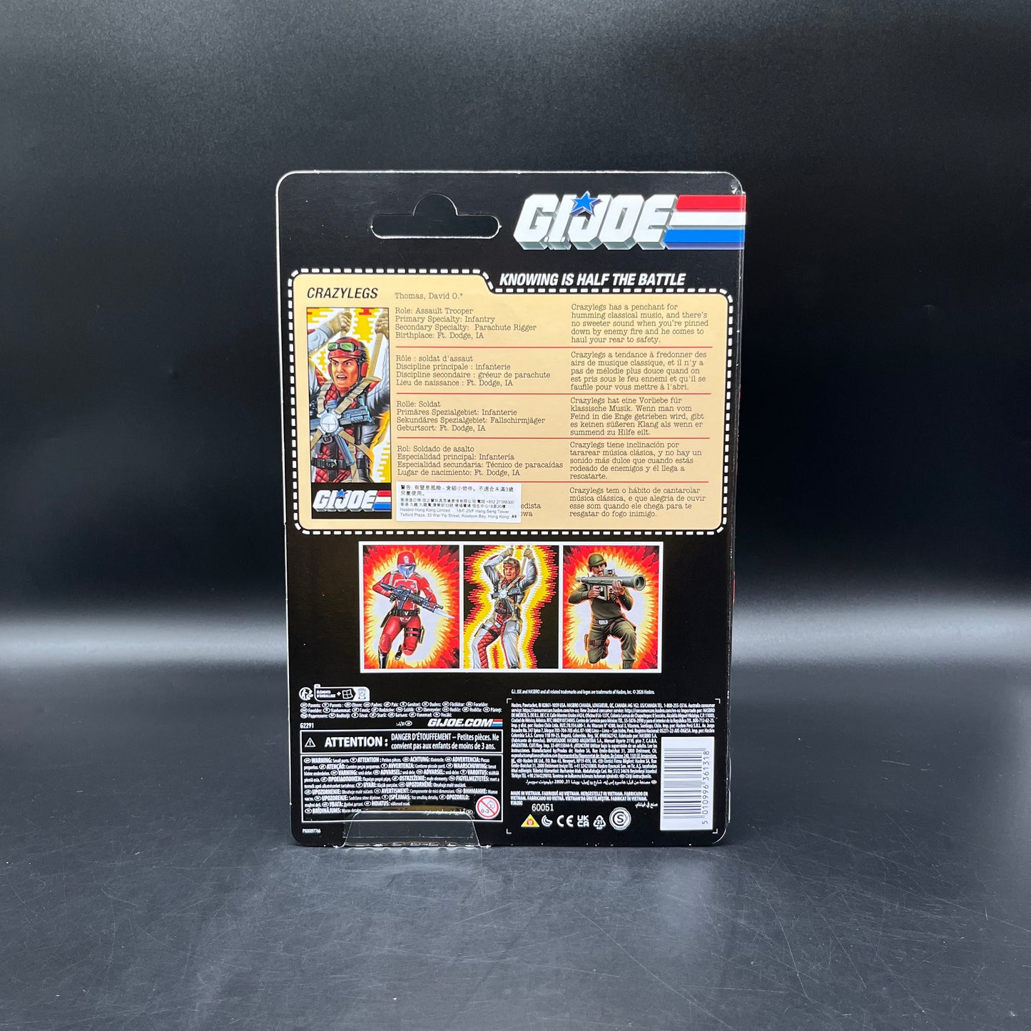 (IN STOCK) G.I. Joe Classified Series Retro Cardback David “Crazy legs” Thomas Action Figure