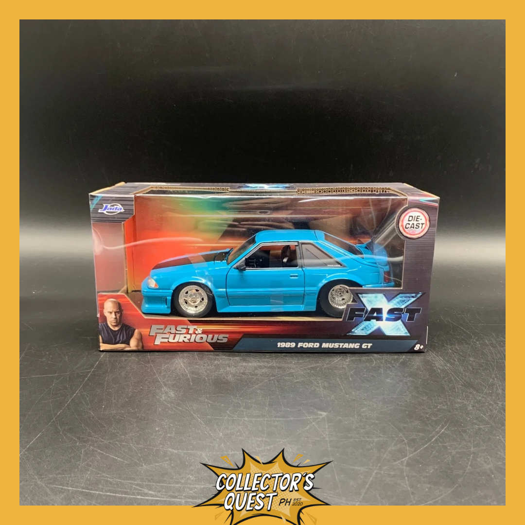 (IN STOCK) 34922 Jada Toys 1:24 Scale Fast & Furious X 1989 Ford Mustang GT Diecast Vehicle