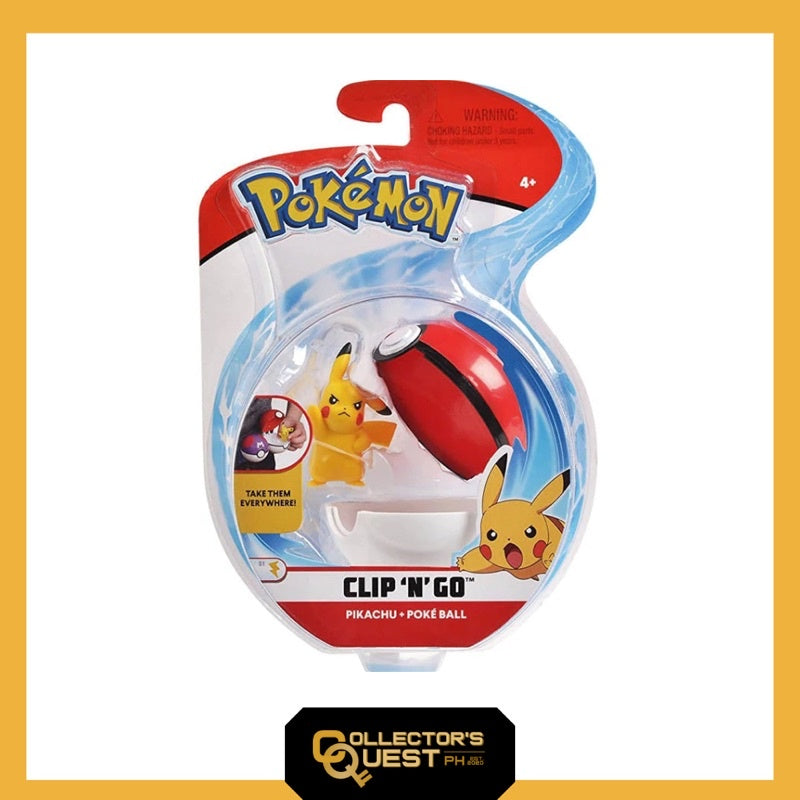 (IN STOCK) Pokemon Wicked Cool Toys Pikachu Clip N Go Figure