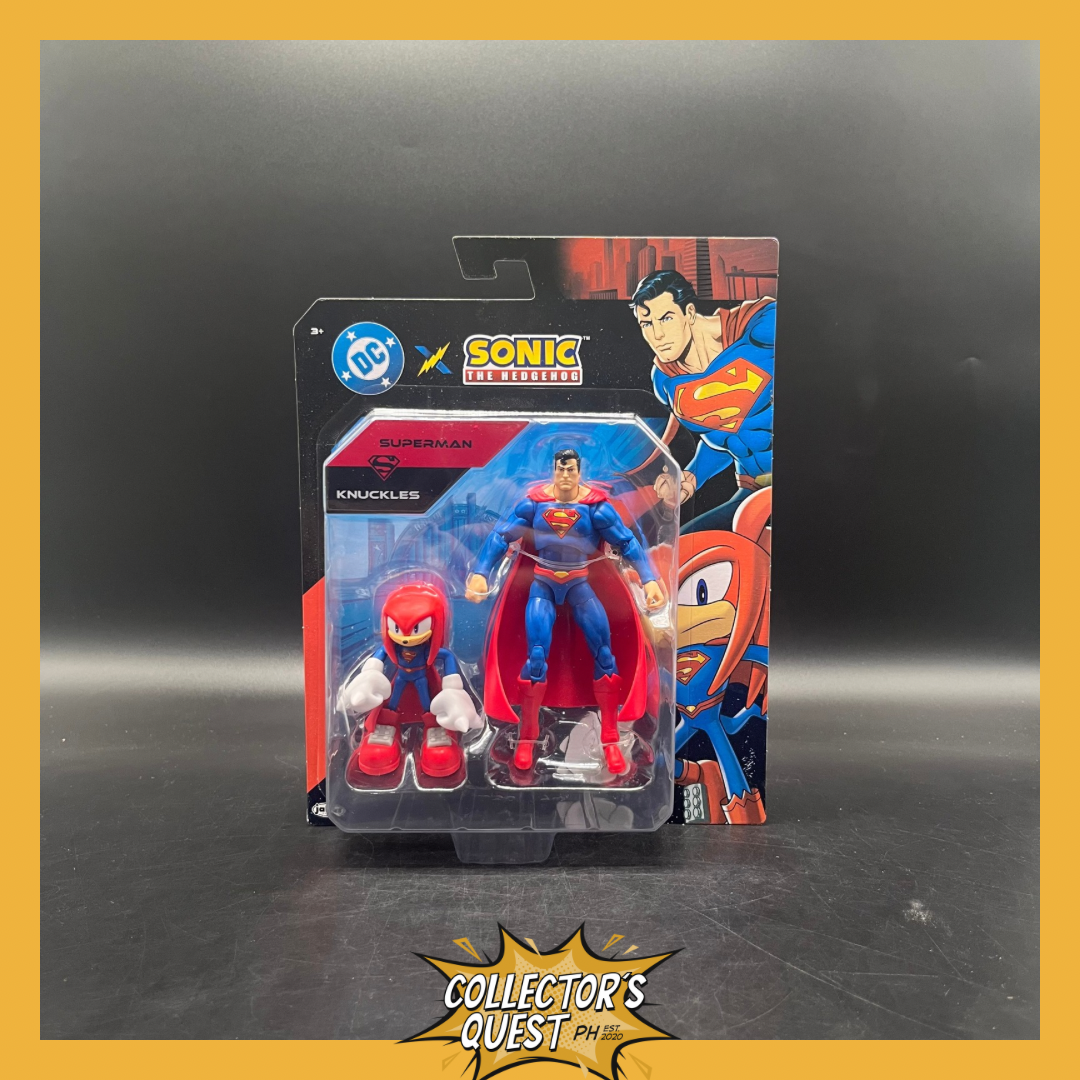 (IN STOCK) Jakks Pacific Sonic x DC: Wave 1 Superman X Knuckles 2 Pack Figure