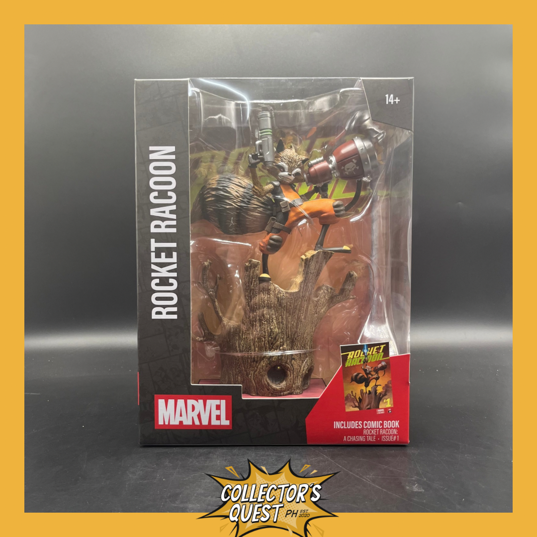 (IN STOCK) Mcfarlane Toys Marvel Collection 1/6 Scale Rocket Racoon Posed Statue
