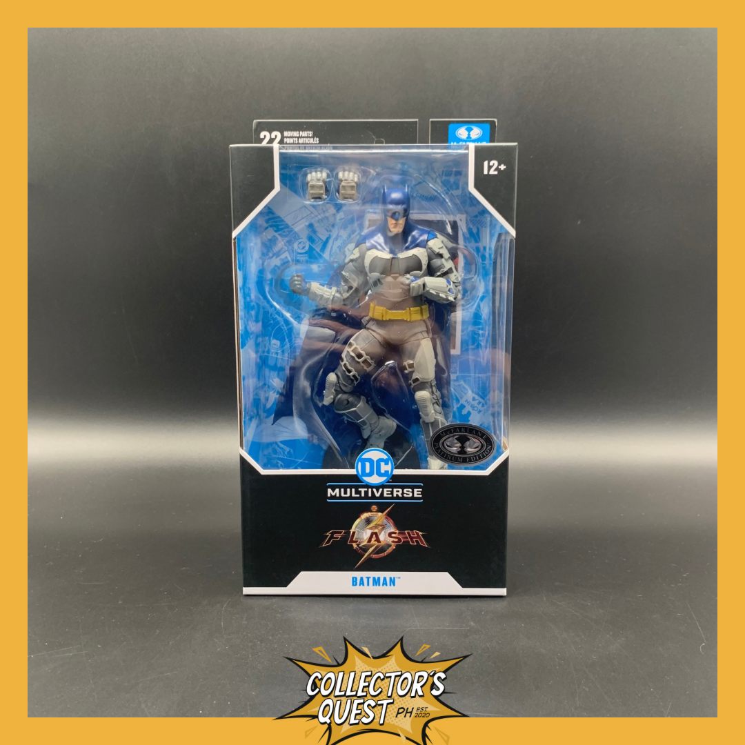 (IN STOCK) DC Multiverse The Flash Movie The Batman Blue Grey (Platinum Edition) Action Figure
