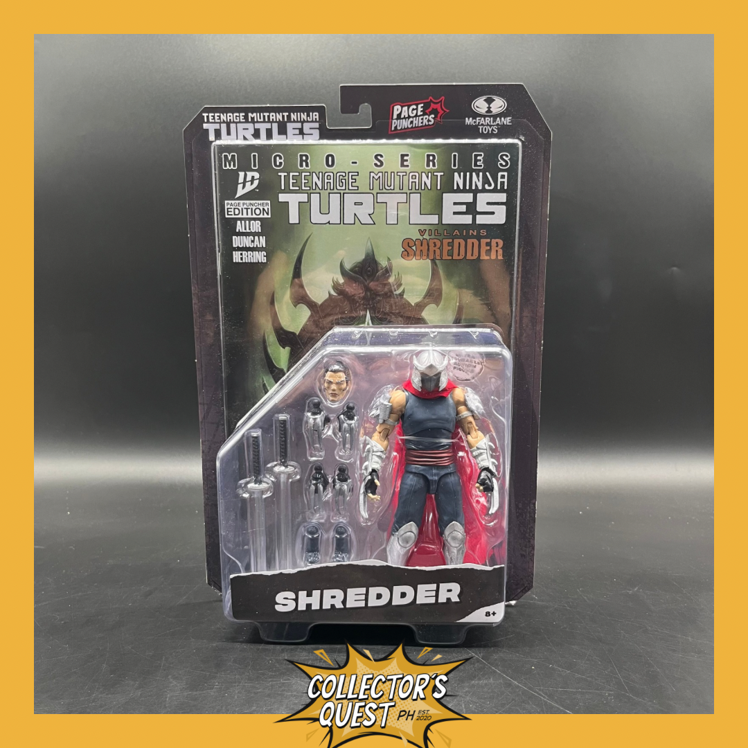 (IN STOCK) Mcfarlane TMNT Teenage Ninja Turtles 5in with Comic Wave 1 - Shredder Action Figure