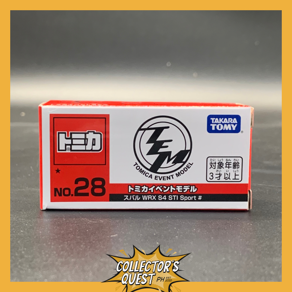(IN STOCK) Takara Tomy Tomica Event Model No. 28 Subaru WRX S4 STI SPORT Diecast Vehicle