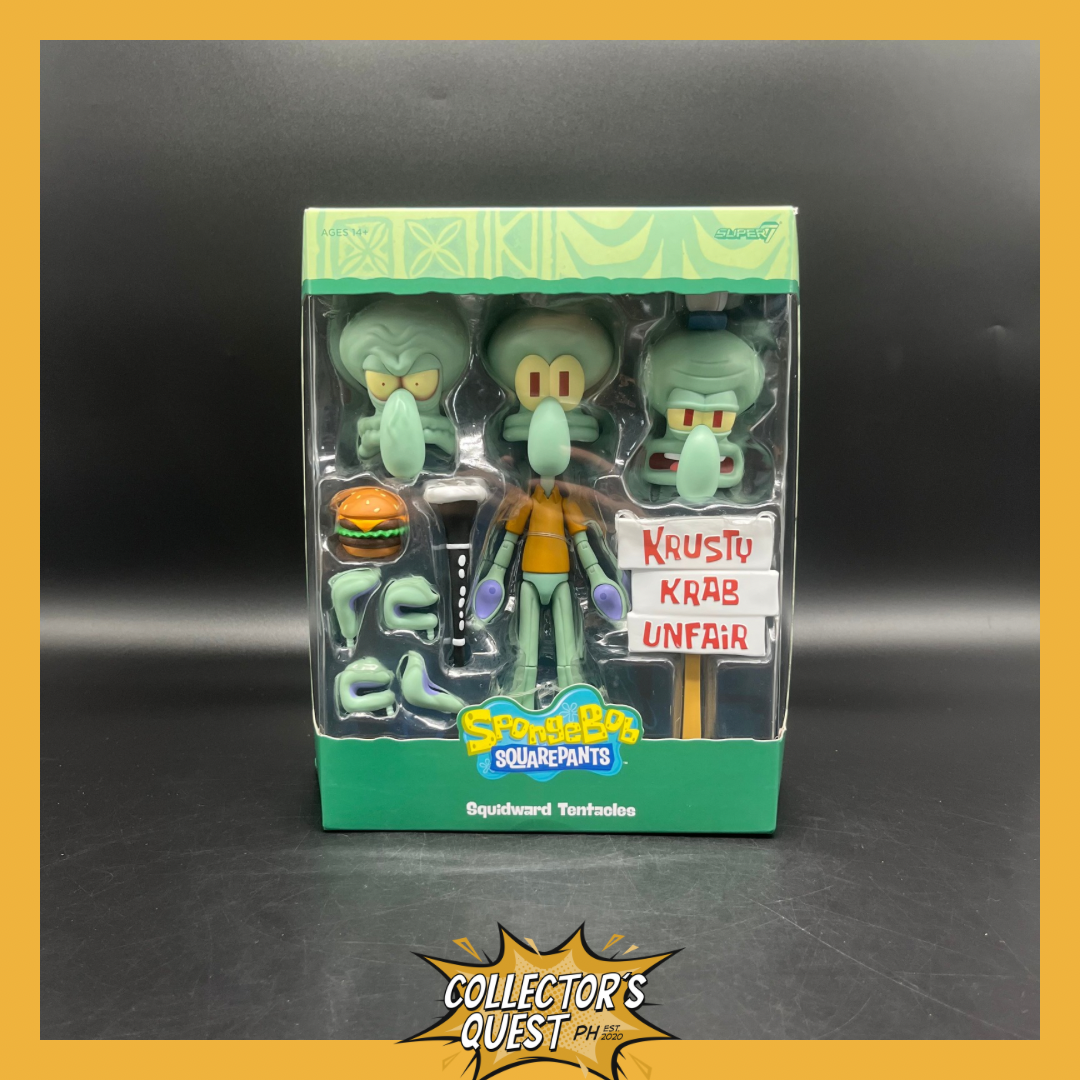 (IN STOCK) Super7 ULTIMATES! Spongebob Squarepants Squidward Tentacles - 7" Spongebob Action Figure