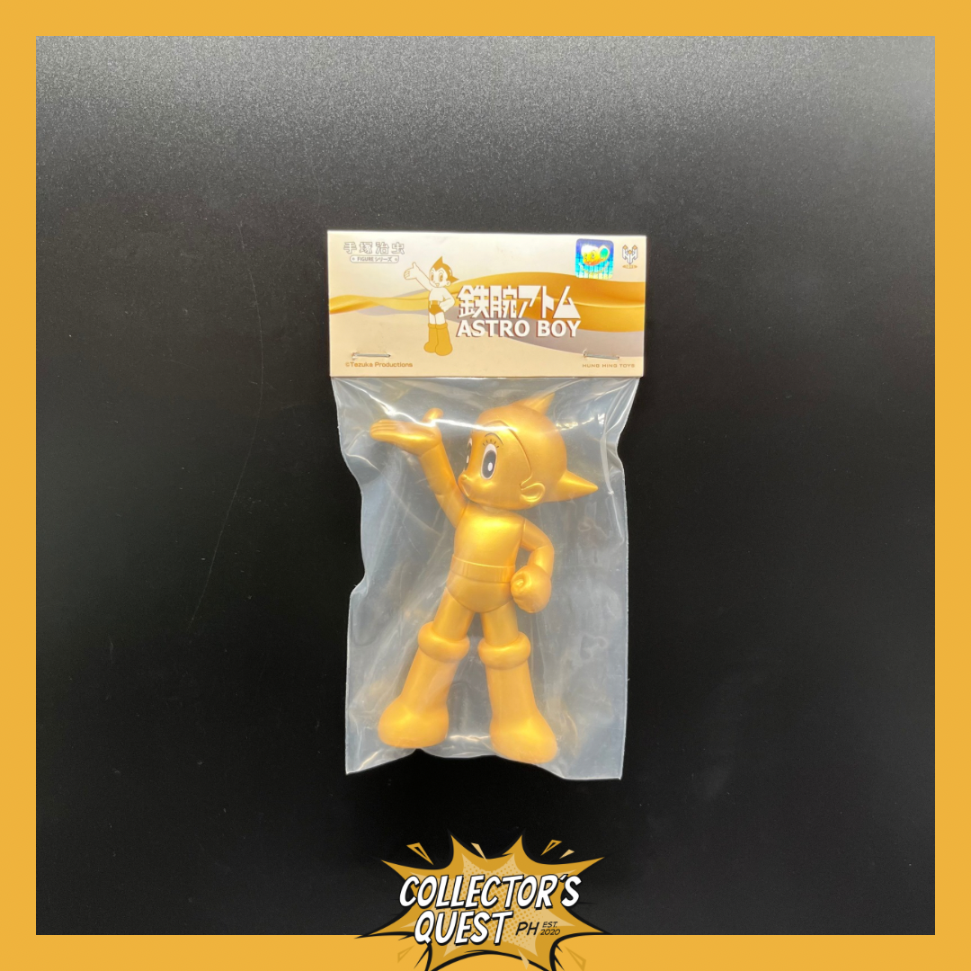 (IN STOCK) 5897 Hung Hing Toys Astro Boy Collection Welcome (Gold) Vinyl Figure