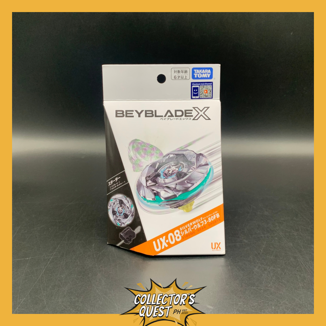 (IN STOCK) Beyblade X UX-08 Starter Silver Wolf 3-80FB