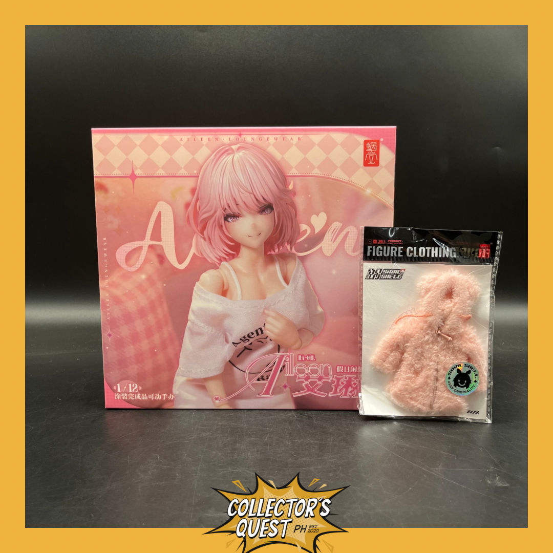 (IN STOCK) Snail Shell 1/12 Aileen Loungewear RA-01L + Snail Shell 1/12 universal light pink plush fabric coat