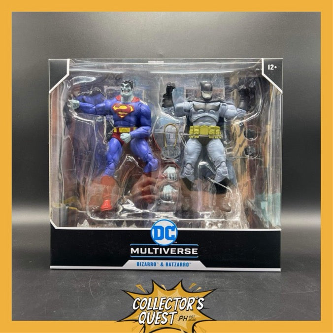 (IN STOCK) DC Multiverse Bizzaro & Batzarro 2 Pack Action Figure