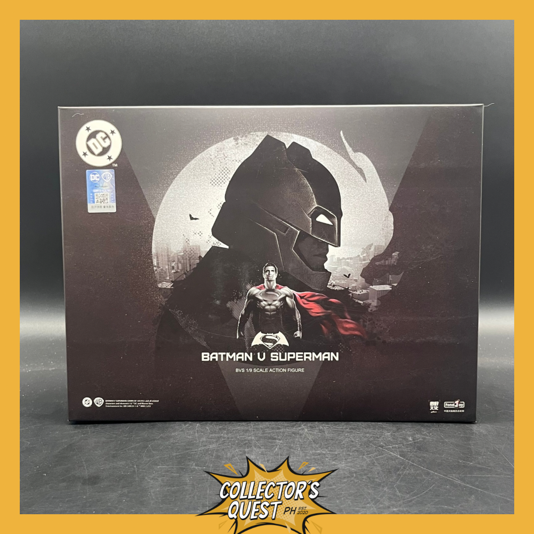 (IN STOCK) Fondjoy 1/9 Scale DC Batman V Superman Armored Batman vs Superman 2 Pack Deluxe Limited Edition Action Figure