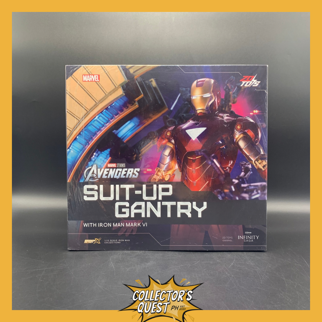 (IN STOCK) ZD Toys Marvel Avengers Iron Man Mark 6 Suit Up Gantry Action Figure Set