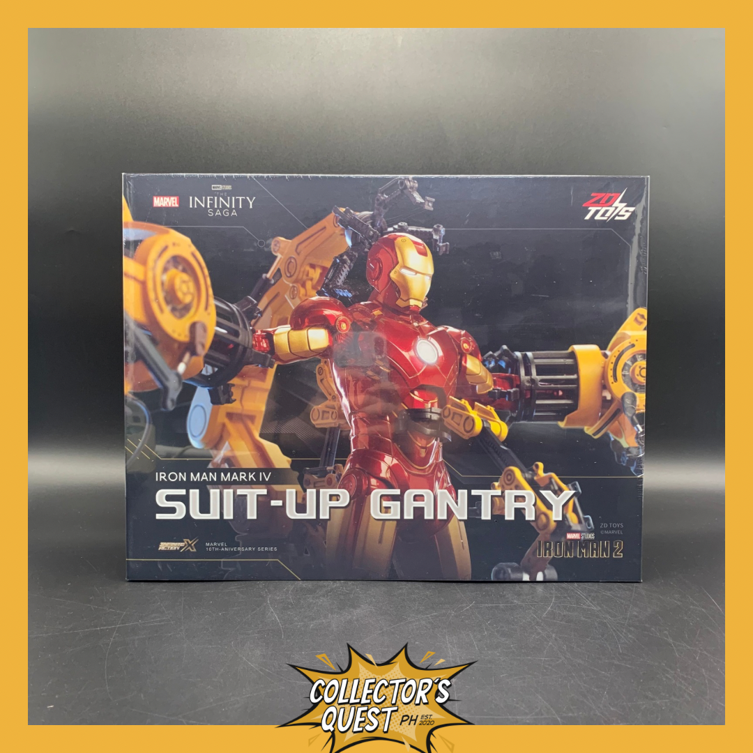 (IN STOCK) ZD Toys Iron Man Mark 4 Suit Up Gantry Action Figure Set