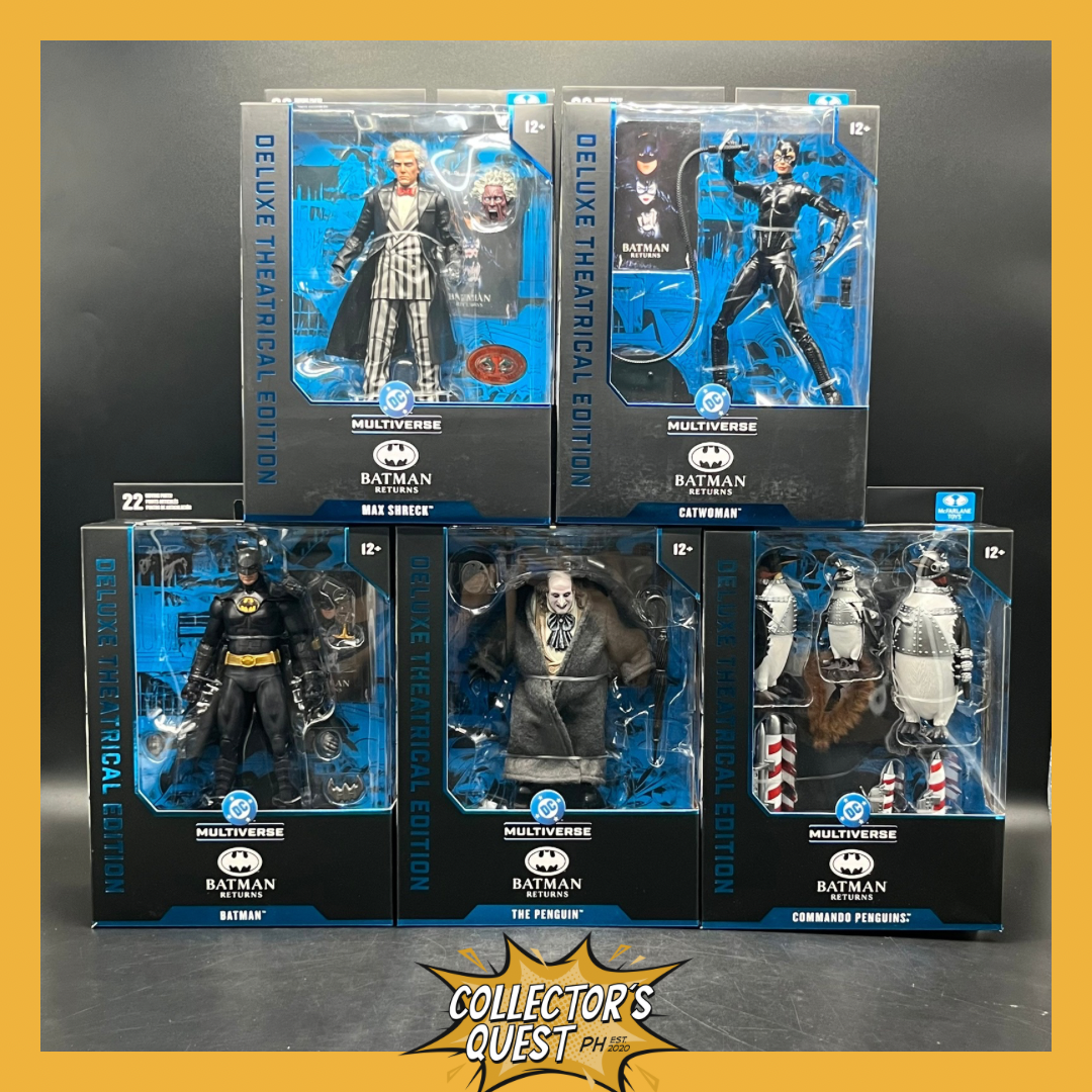 (IN STOCK) DC Multiverse Batman Returns Batman, Catwoman, Penguin, Max Shreck, Commando Penguins SET OF 5