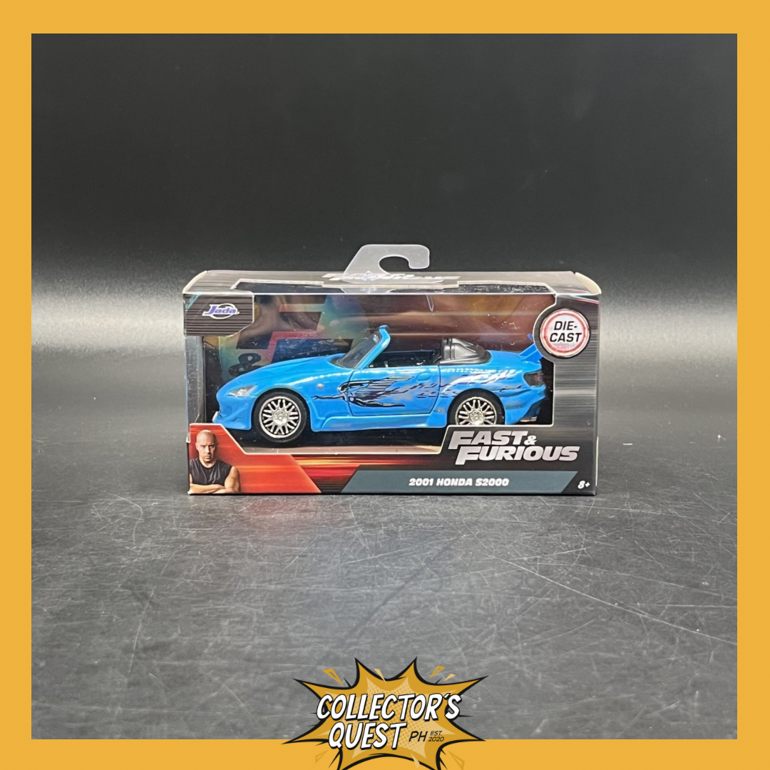 (IN STOCK) 35397 Jada Toys Fast & Furious 1:32 Scale 2001 Honda S2000 Die Cast Vehicle