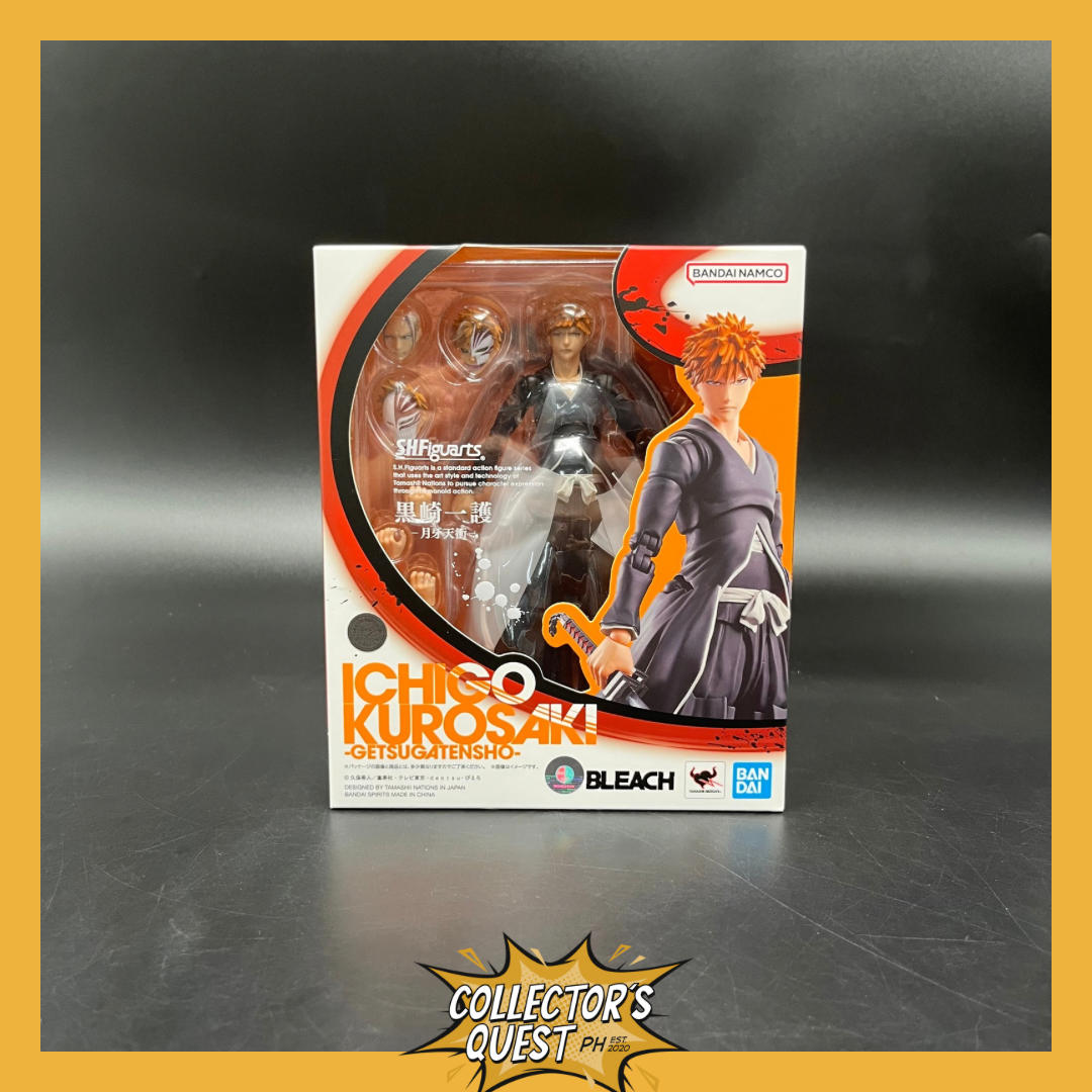 (IN STOCK) Bandai Shfiguarts Bleach SHFiguarts Ichigo Kurosaki -Getsugatensho- Action Figure