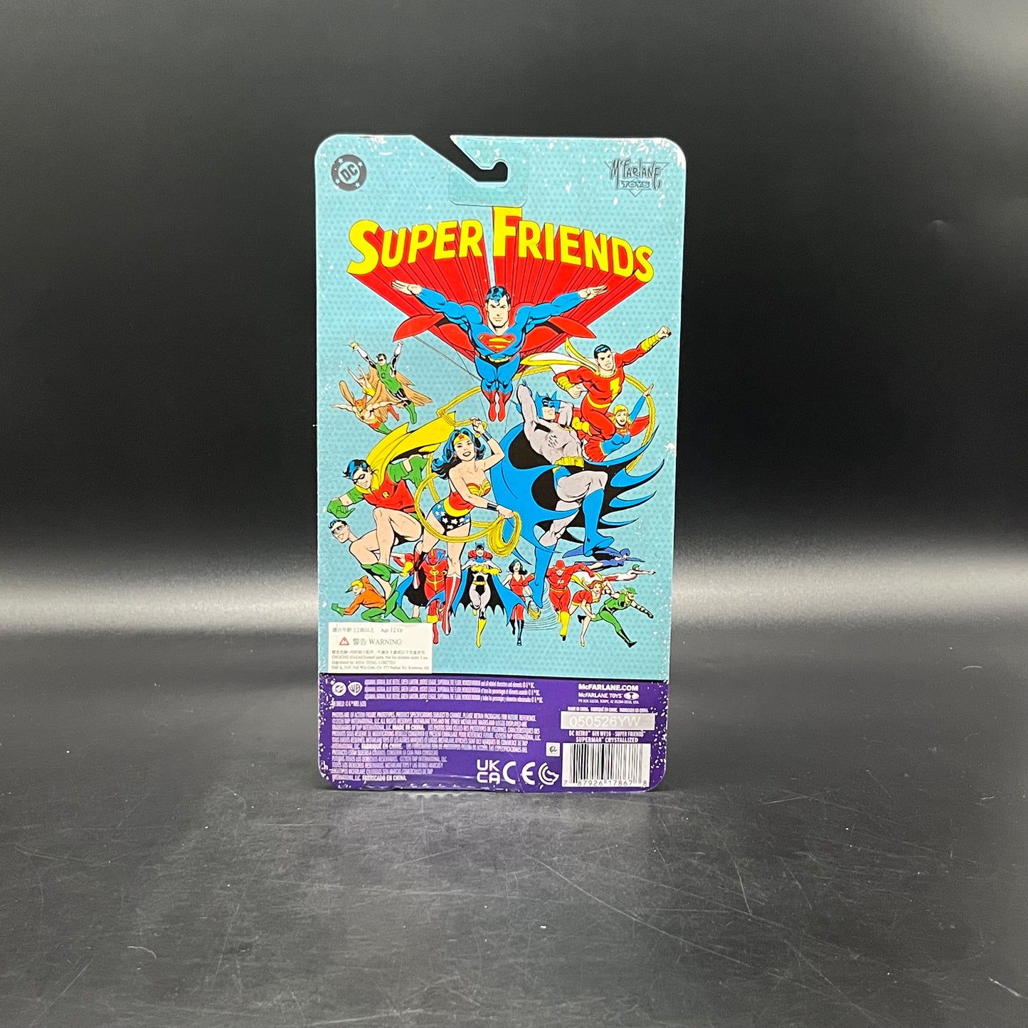 (IN STOCK) Mcfarlane Toys DC Retro Carded Super Friends Superman Crystallized Action Figure
