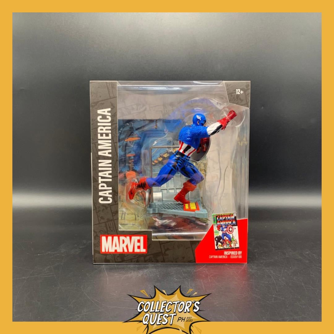 (IN STOCK) Mcfarlane Toys Marvel Collection 1/10 Scale Captain America (Captain America #100) Statue