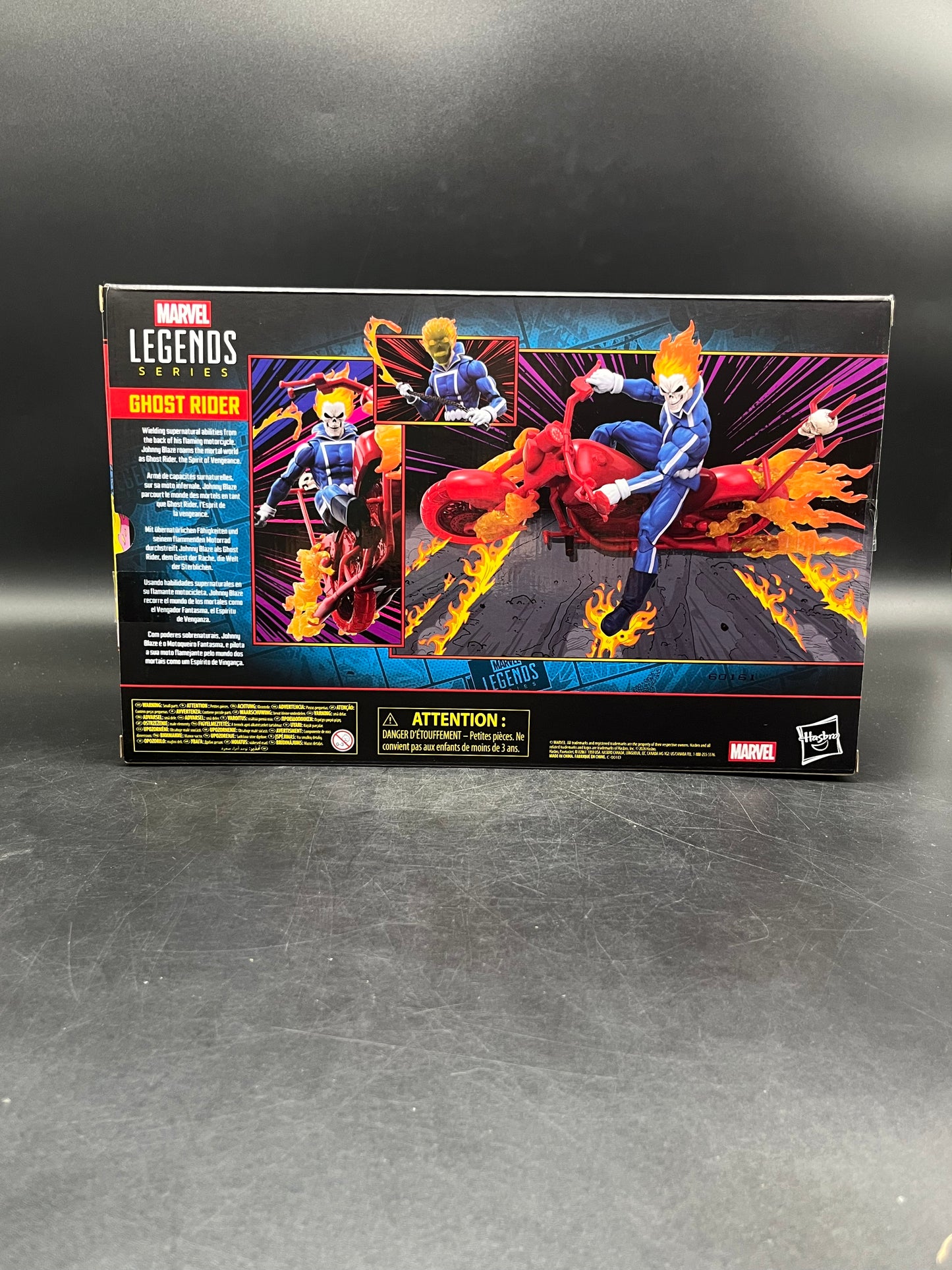 (IN STOCK) Marvel Legends Johnny Blaze Ghost Rider with Motorcycle Bike Action Figure Set
