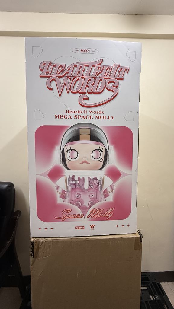(SB) Popmart Space Molly 1000% Heartfelt Words