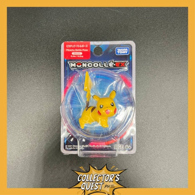 (IN STOCK) Takara Tomy Pokemon Moncolle Ex. 26 Pikachu (Battle Pose) Figure