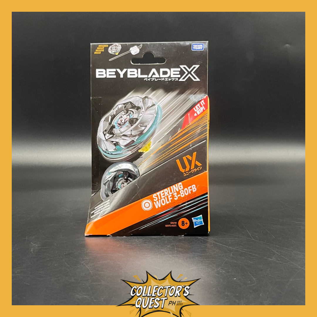 (IN STOCK) Beyblade X Sterling Wolf 3-80FB UX Starter Pack Set