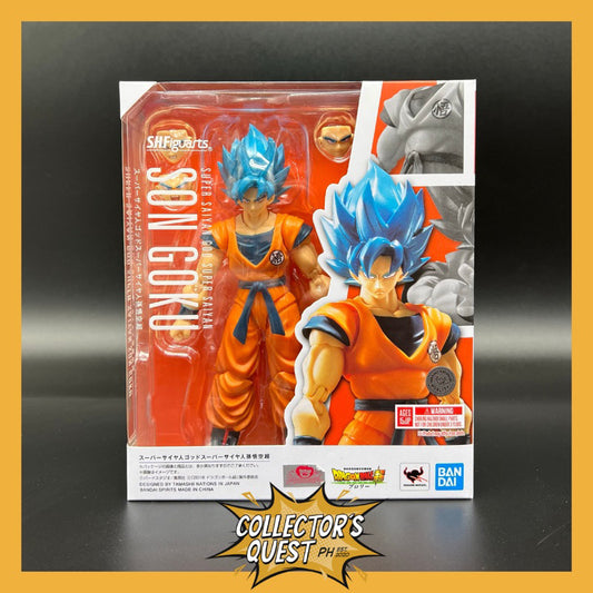 (IN STOCK) SHFiguarts Dragon Ball Z Super Saiyan God Super Saiyan Son Goku (Blue) Action Figure