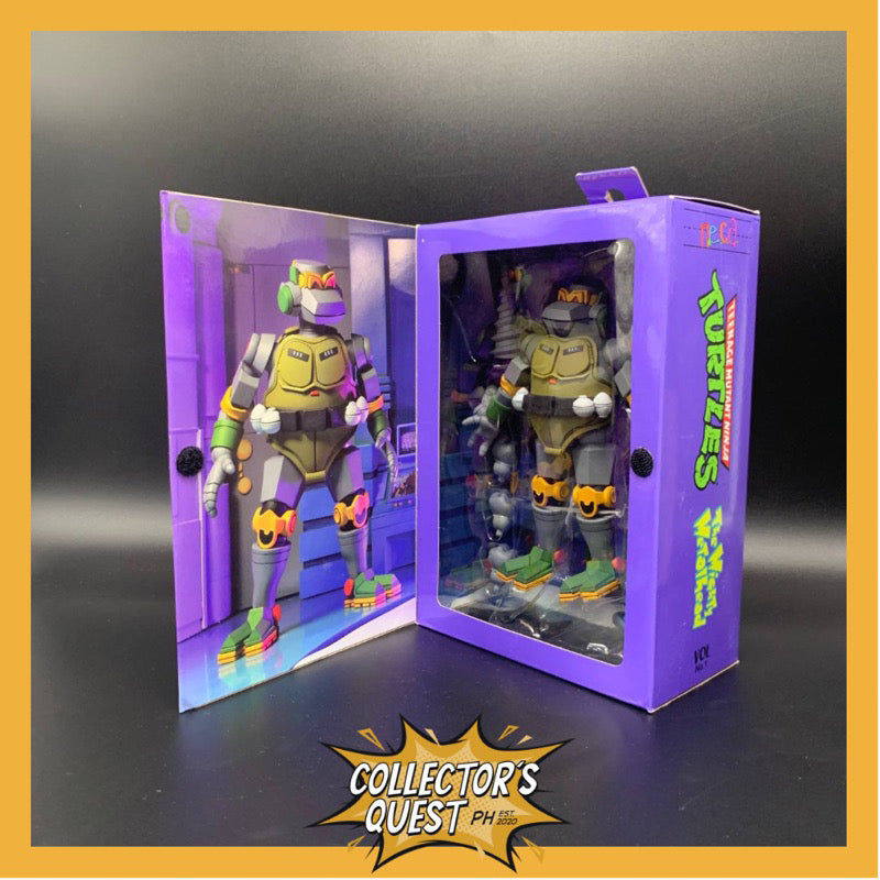 (IN STOCK) NECA TMNT Teenage Mutant Ninja Turtles The Mighty Metalhead Ultimate Metalhead Action Figure