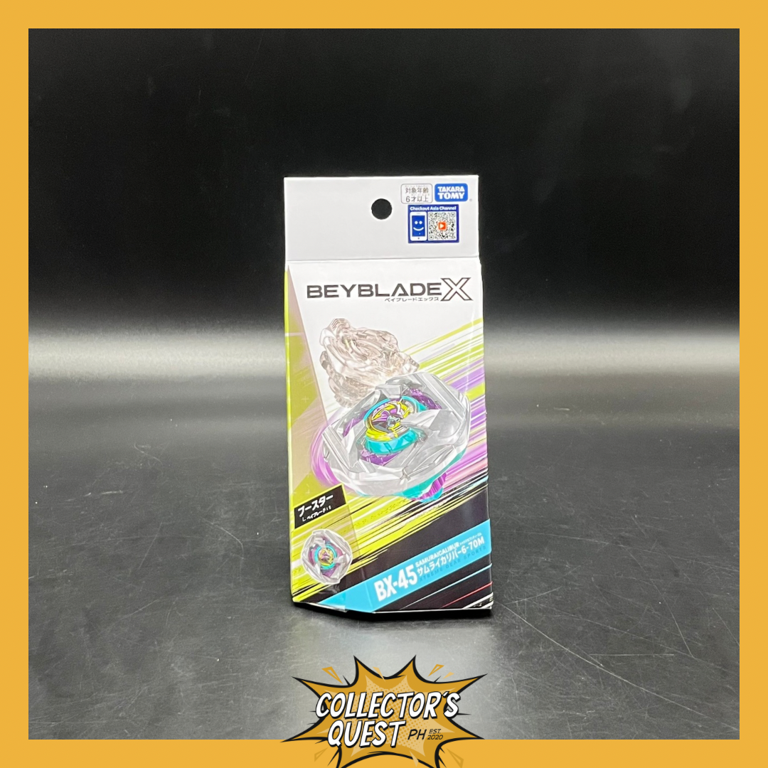 (IN STOCK) Beyblade X BX-45 Booster Samurai Calibur 6-70M