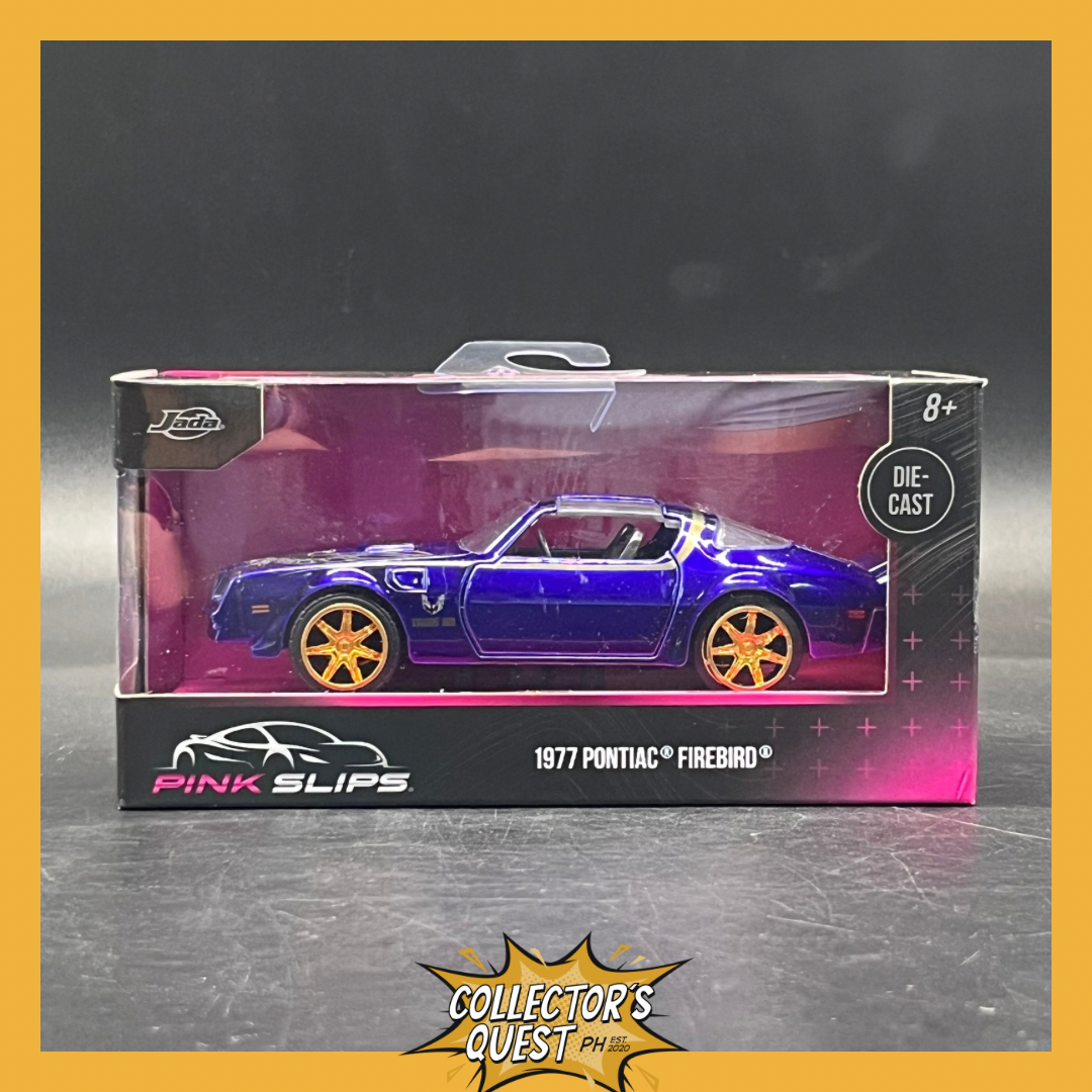 (IN STOCK) 36431 Jada Toys 1:32 Scale Pinks Slips 1977 Pontiac Firebird Diecast Vehicle
