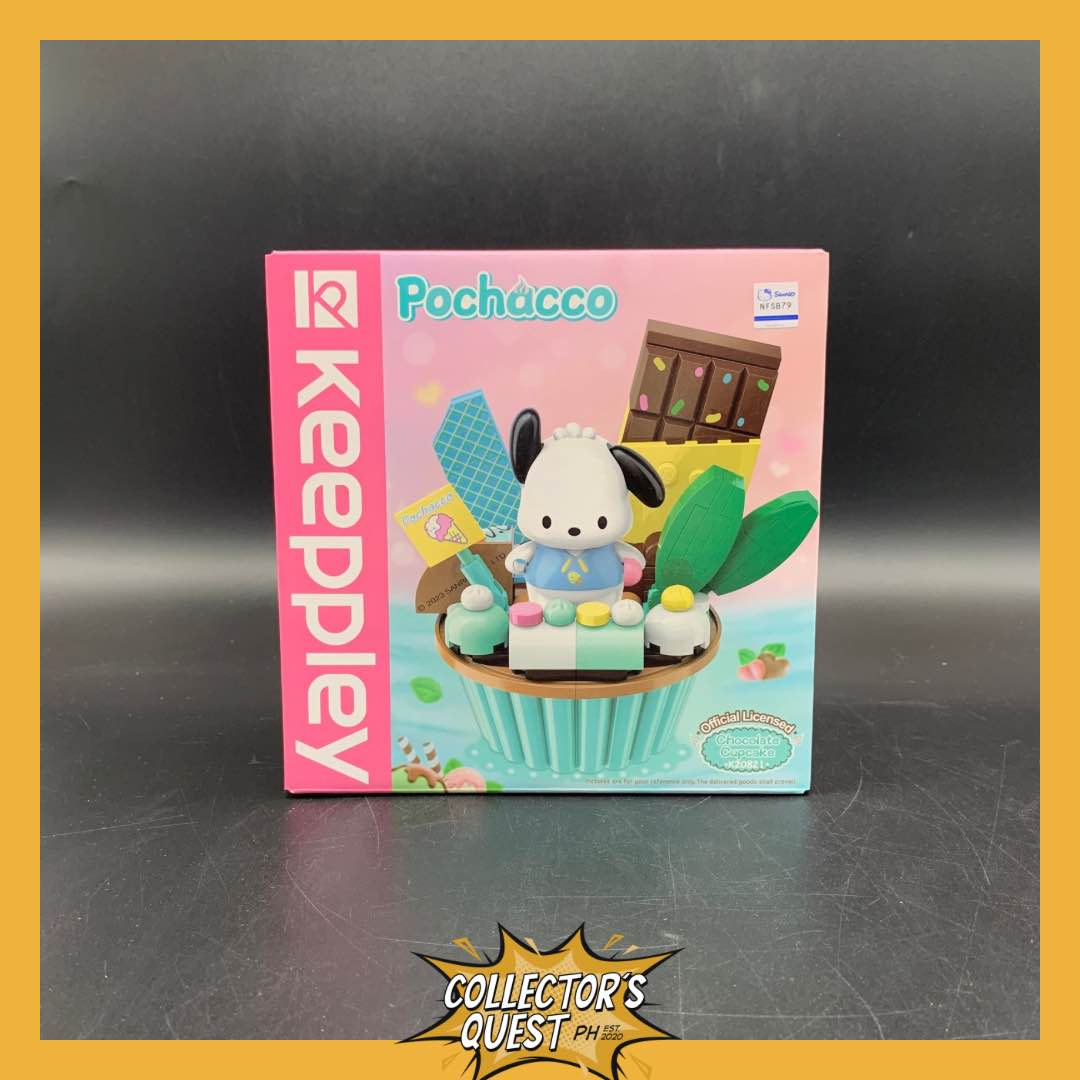(IN STOCK) (KEEPPLEY) KEEPPLAY Pochacco Chocolate Cupcake Building Block Set