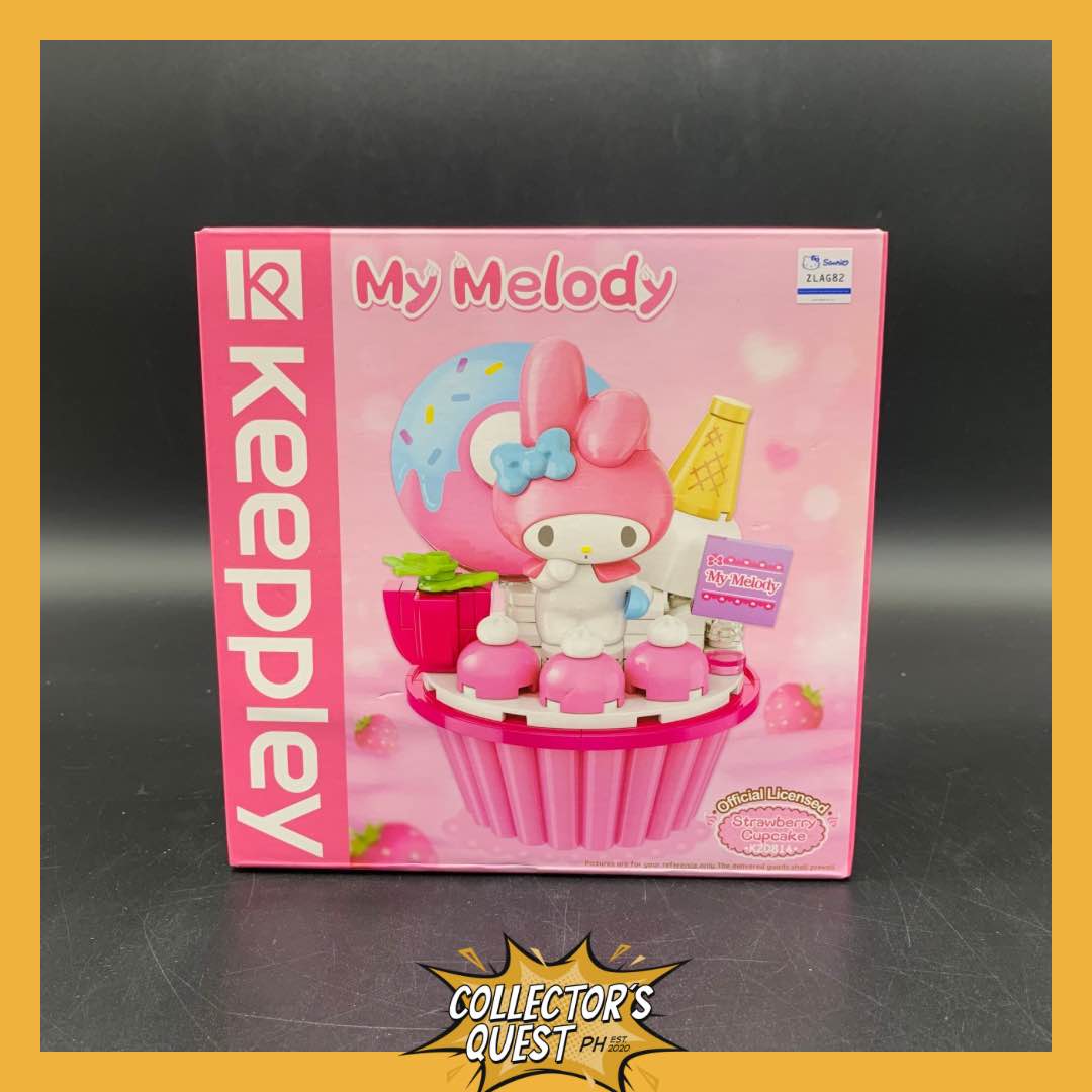 (IN STOCK) (KEEPPLEY) KEEPPLAY My Melody Strawberry Cupcake Building Block Set