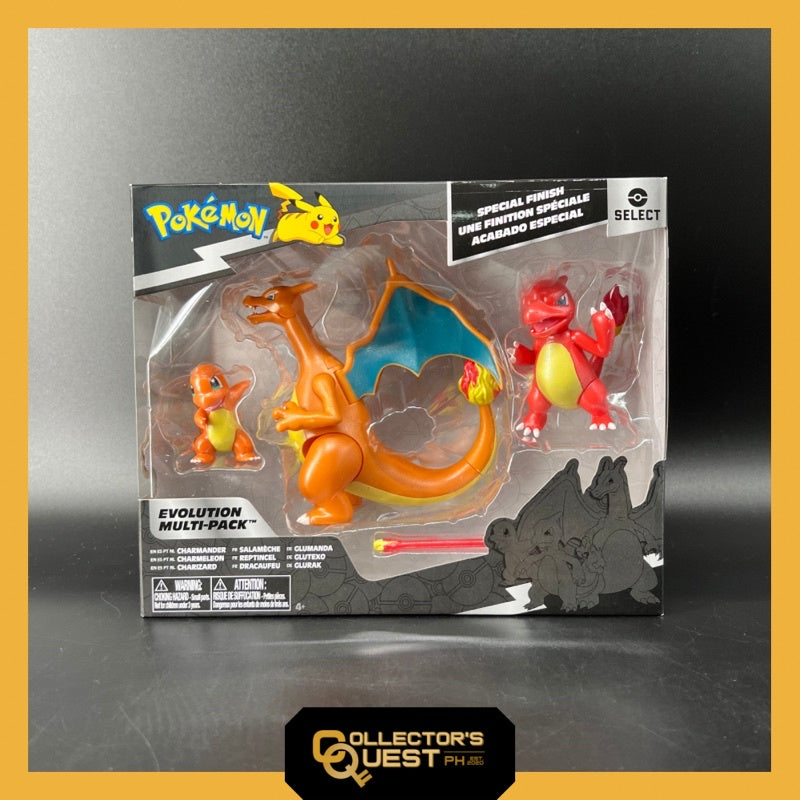 (IN STOCK) Pokemon Jazwares Charizard 3 Pack Action Figure Set
