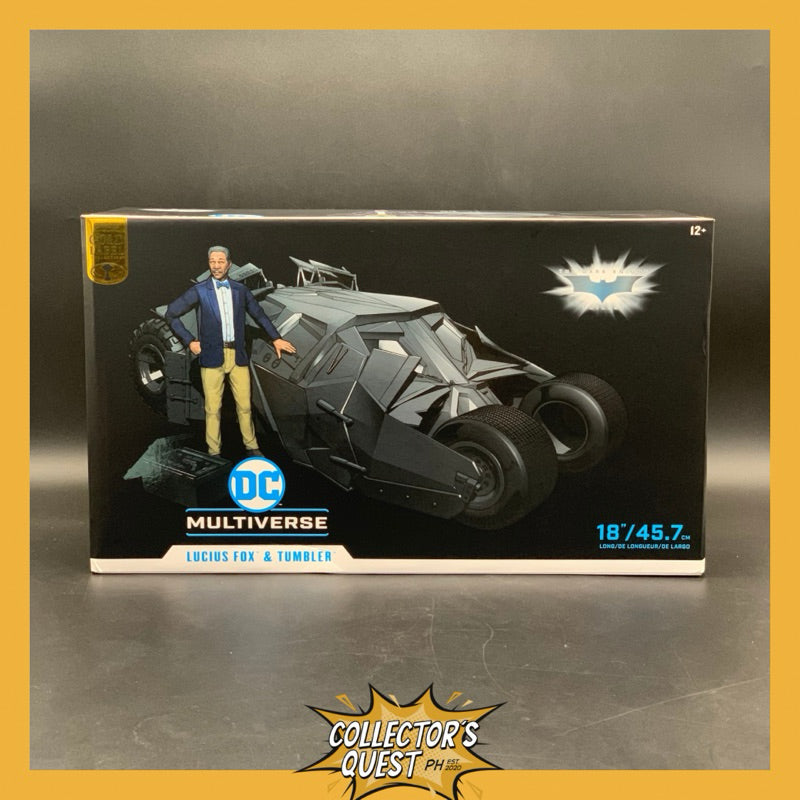 (IN STOCLK) DC 7In Scale Vehicles - Tumbler with Lucius Fox (The Dark Knight) (Gold Label)