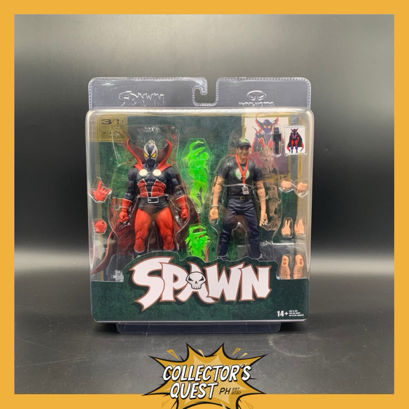 (IN STOCK) McFarlane Toys Spawn & Todd McFarlane 7" Action Figure 2-pack (30th Anniversary) Action Figure