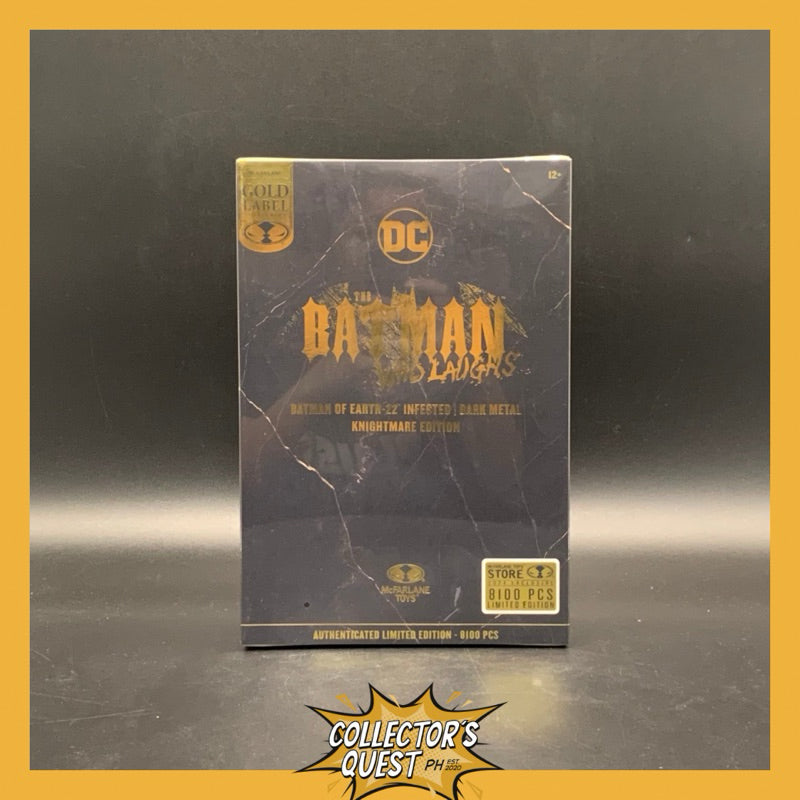 (IN STOCK) Mcfarlane DC Batman of Earth-22 Infected (Dark Metal)(Knightmare Edition)(Gold Label) Action Figure