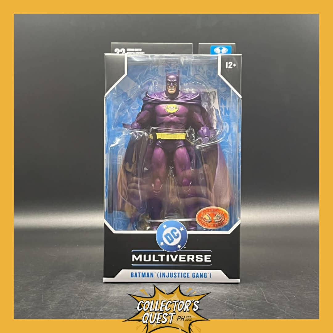 (IN STOCK) (PLATINUM) Mcfarlane DC Batman 7in- Batman (Injustice Gang) Action Figure