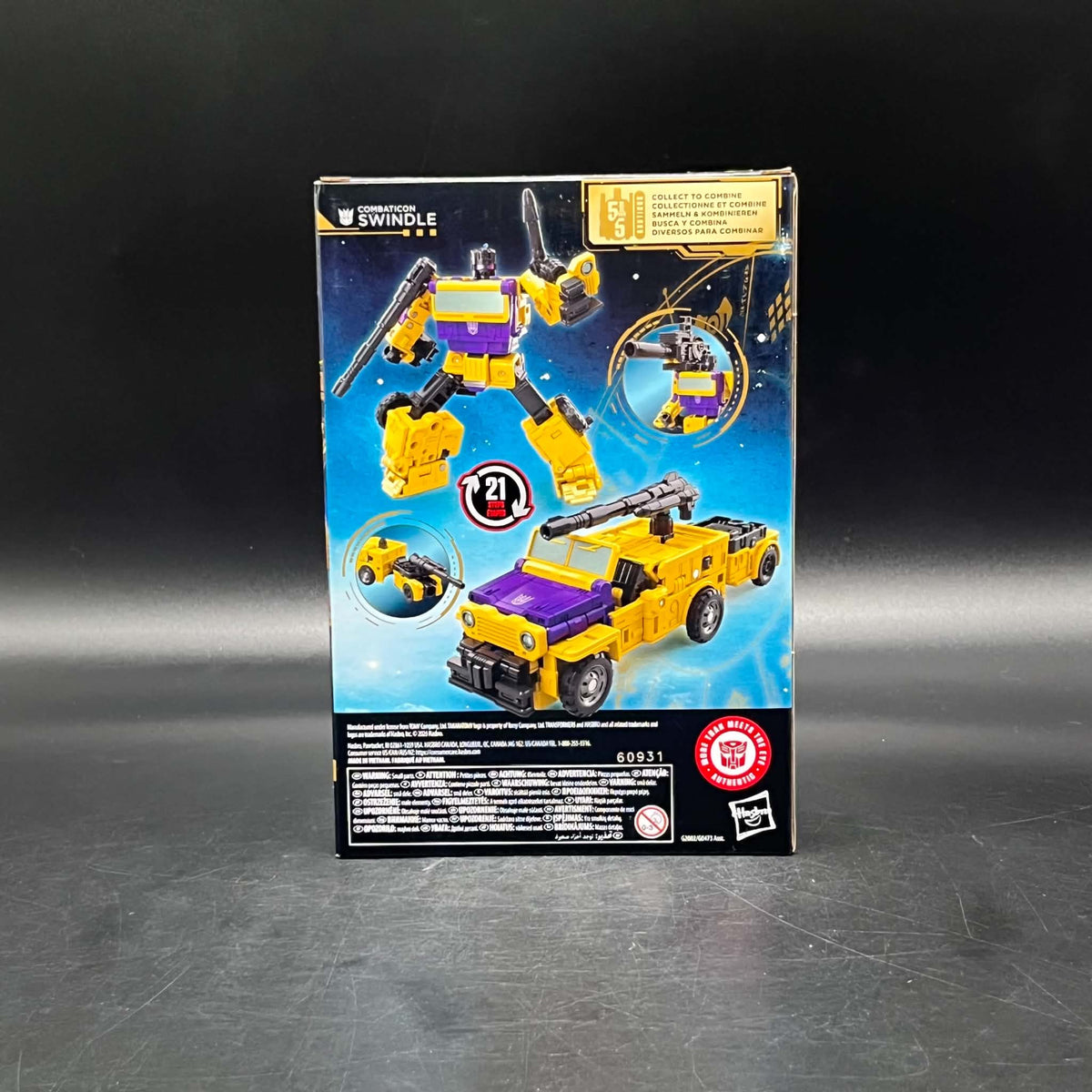 (IN STOCK) Transformers Studio Series Age of the Primes Combaticon Swindle Action Figure
